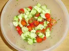 Rezept: Tomaten-Gurkensalat Tomaten-Gurkensalat - Rezept