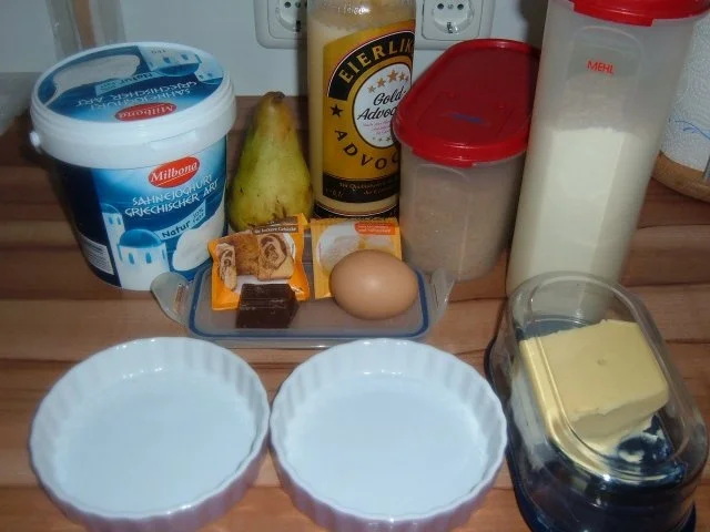 Kuchen : Birnentarte umgedreht in klein - Rezept - Bild Nr. 3