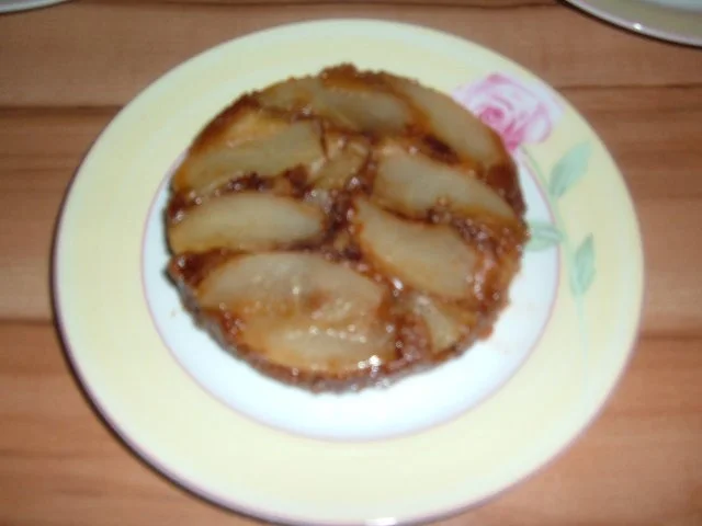 Kuchen : Birnentarte umgedreht in klein - Rezept - Bild Nr. 2