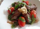 Bohnen-Tomatenpfanne mit Lammfilets - Rezept