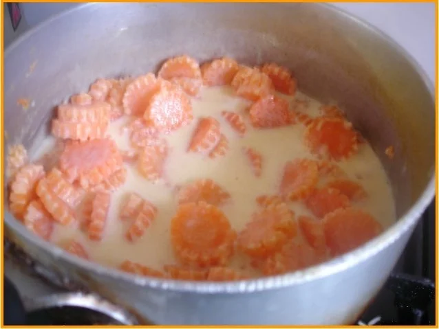 Rezept: Möhrenblüten in Sahnesauce Möhrenblüten in Sahnesauce - Rezept