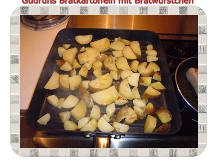 Kartoffeln: Bratkartoffeln mit Bratwürstchen - Rezept - Bild Nr. 4