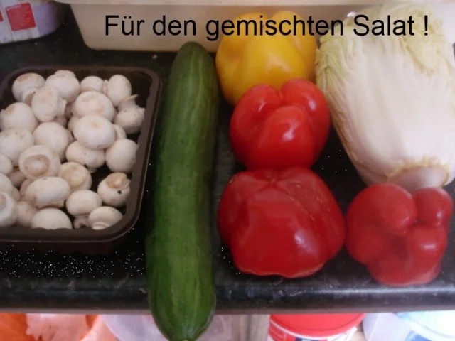 Pasta mit gemischten Salat - Rezept - Bild Nr. 3