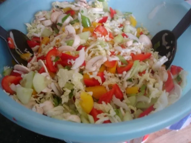 Pasta mit gemischten Salat - Rezept - Bild Nr. 14