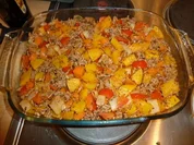 Kürbisauflauf mit Hackfleisch - Rezept