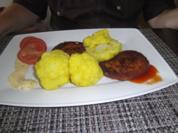 Kardamon-Blumenkohl  mit Veggieschnitzel - Rezept