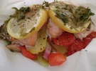 Lachs al cartoccio (heißt in der Kartusche oder Päckchen ) - Rezept