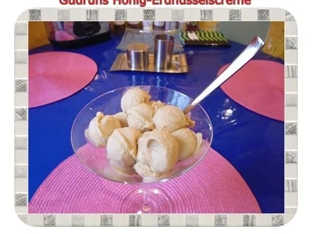 Rezept: Eis: Honig-Erdnuss-Eiscreme Eis: Honig-Erdnuss-Eiscreme - Rezept