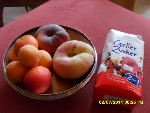 Tellerpfirsich-Aprikosen-Konfitüre - Rezept - Bild Nr. 2