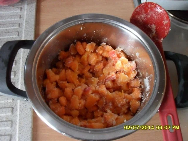 Tellerpfirsich-Aprikosen-Konfitüre - Rezept - Bild Nr. 5