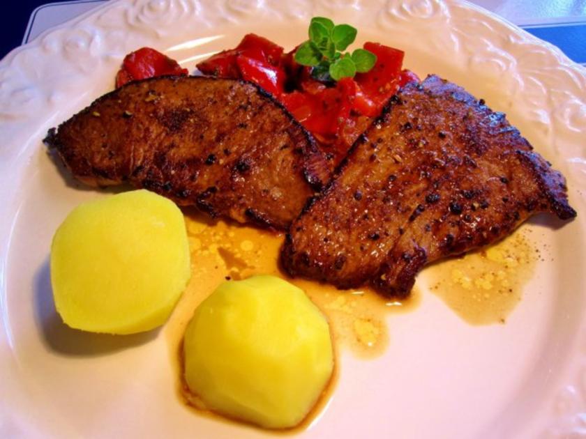 Kalbssteaks ... wie man ein gutes Stück Fleisch brät - es ist ja so ...