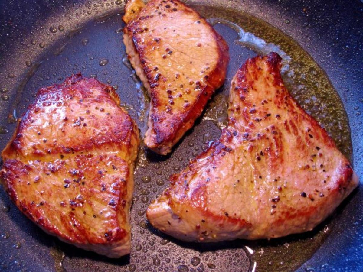 Kalbssteaks ... wie man ein gutes Stück Fleisch brät - es ist ja so ...