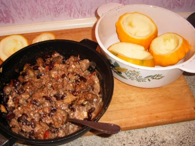 Rezept: Gefüllte Zucchini- Ufo´s Bild Nr. 8 Gefüllte Zucchini- Ufo´s - Rezept - Bild Nr. 8