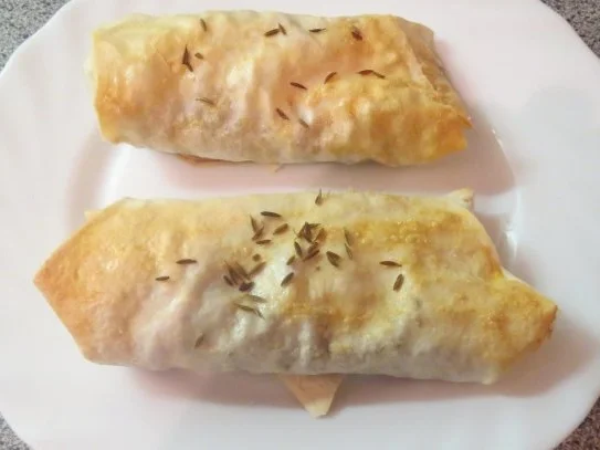 Zwischensnack: Hackfleisch-Börek, gebacken - Rezept