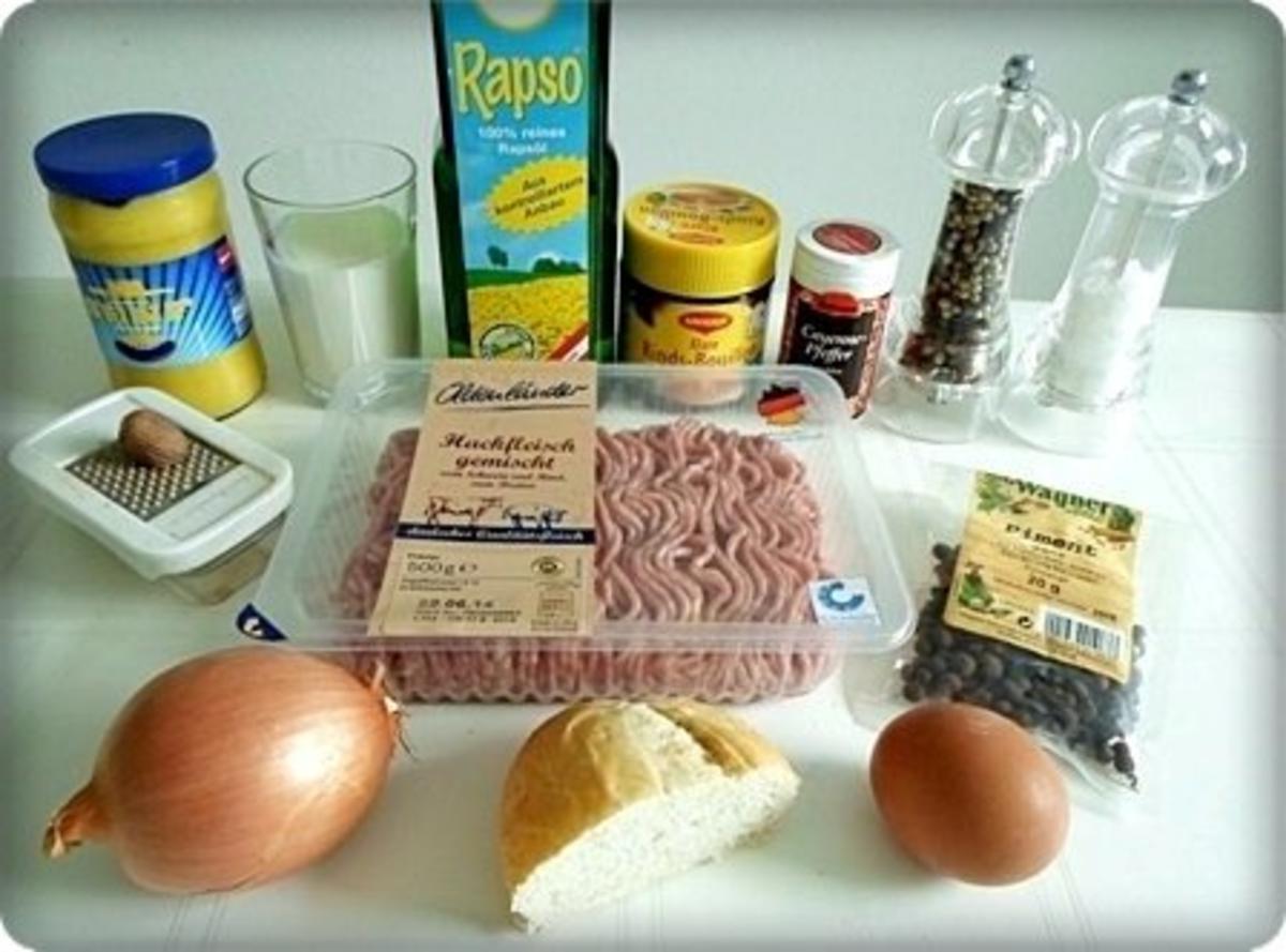 Köttbullar mit Senf-Honigsauce, Stampfkartoffeln und Preiselbeeren - Rezept - Bild Nr. 3