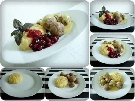 Köttbullar mit Senf-Honigsauce, Stampfkartoffeln und Preiselbeeren - Rezept - Bild Nr. 23