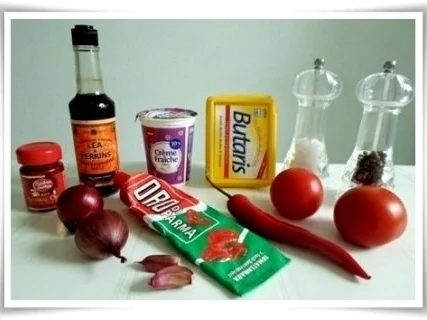 Würzige  Tomatensauce, Bandnudeln mit Köttbullar serviert - Rezept - Bild Nr. 3