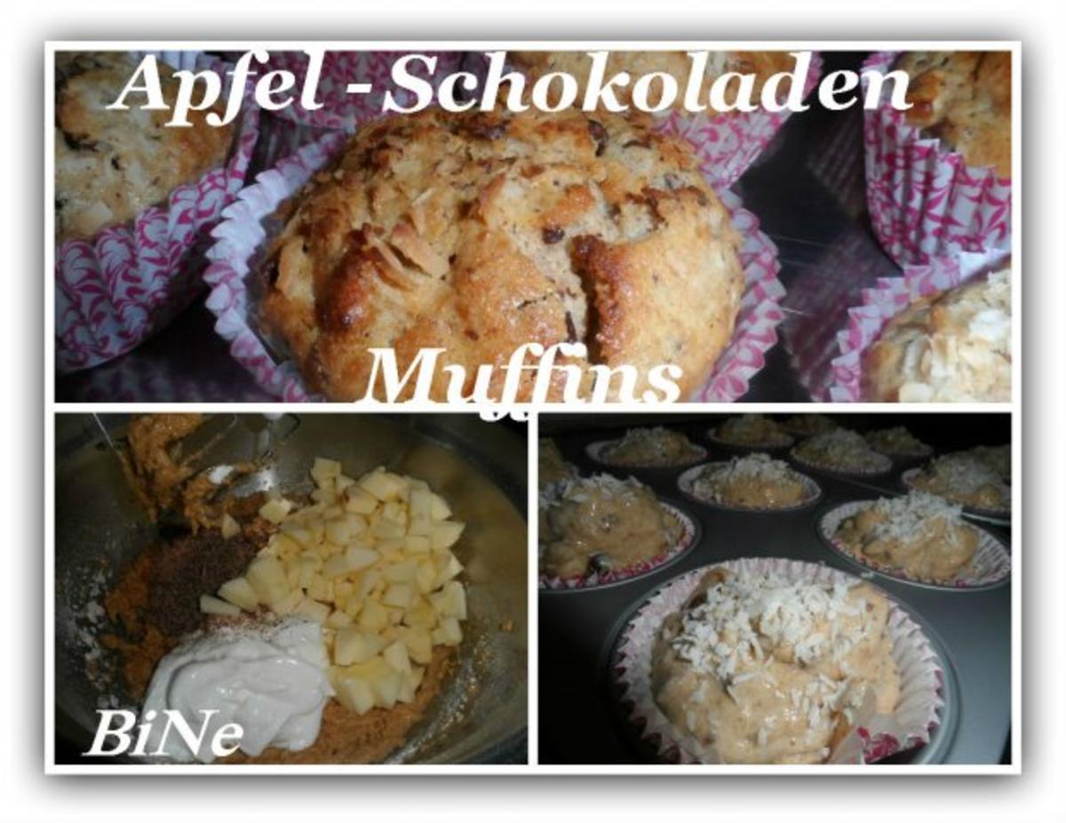 Bilder für BiNe` S APFEL - SCHOKOLADENMUFFINS - Rezept