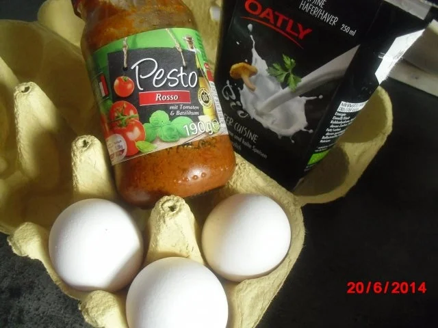 Blumenkohlauflauf mit Schinken in Eier-Pesto-Sauce - Rezept - Bild Nr. 5