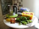 Melone-Banane-Basilikum Smoothy - Rezept