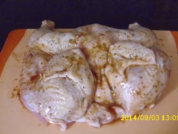 Hähnchen gebacken - Rezept - Bild Nr. 4