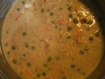 Rezept: Spaghetti mit Erbsen und Lachs Spaghetti mit Erbsen und Lachs - Rezept