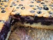 Backen: Heidelbeerkuchen mit Marzipanguss - Rezept