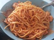 Nudeln mit Garnelen - schnell, günstig und super lecker - Rezept