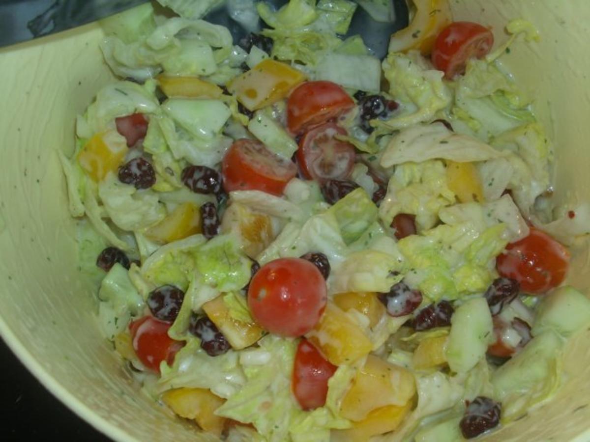 Gemischter Salat mit Cranberrys - Rezept - Bild Nr. 3