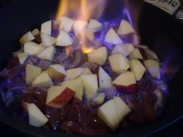 Schweine - Nieren mit Apfel und Calvados - Rezept - Bild Nr. 4