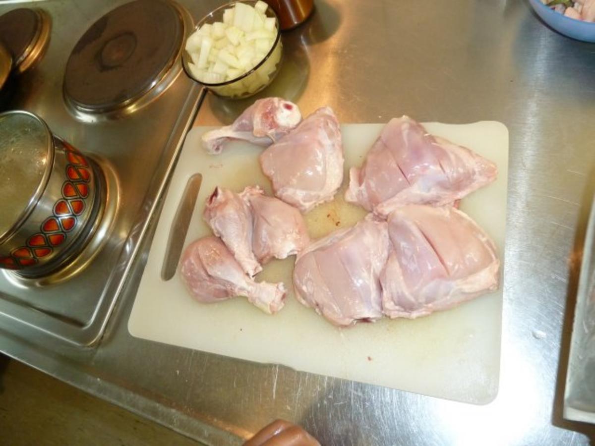 mariniertes Honig-Hähnchen mit Joghurtsoße im Ofen gegart - Rezept - Bild Nr. 4
