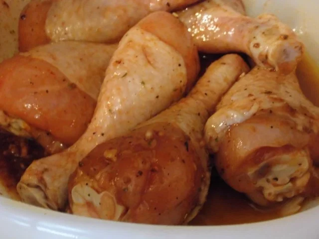 Hähnchen Unterschenkel mit warmem Bulgur Salat - Rezept - Bild Nr. 2