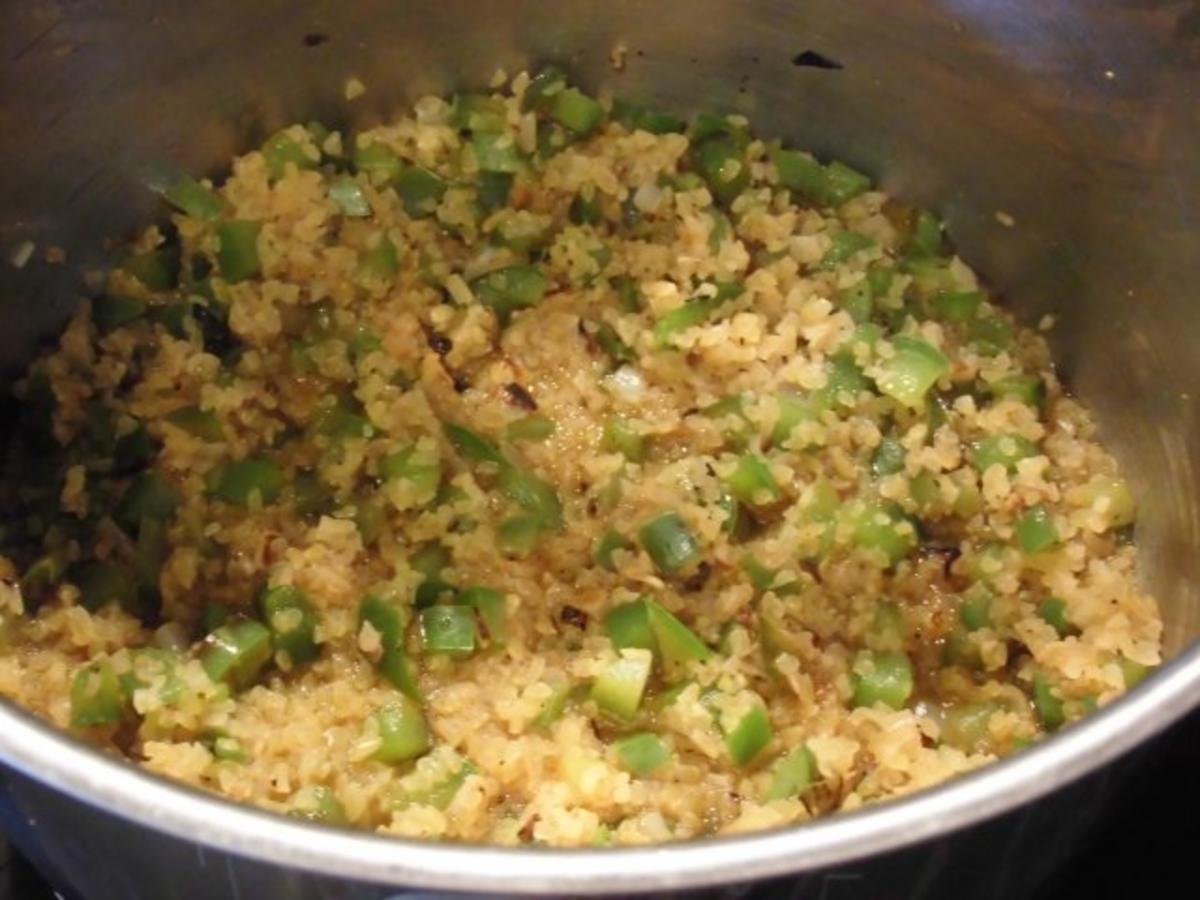 Hähnchen Unterschenkel mit warmem Bulgur Salat - Rezept - Bild Nr. 4