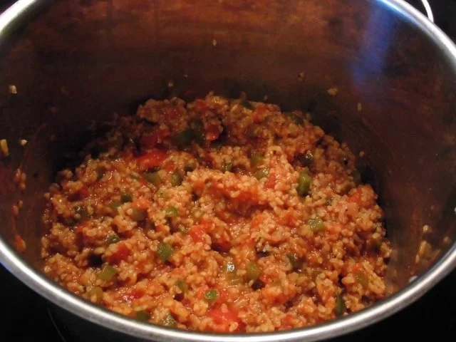 Hähnchen Unterschenkel mit warmem Bulgur Salat - Rezept - Bild Nr. 6