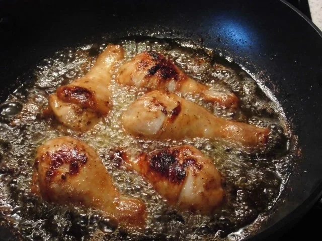 Hähnchen Unterschenkel mit warmem Bulgur Salat - Rezept - Bild Nr. 5