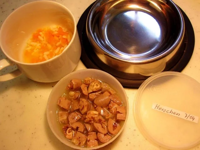 Katzenfutter: Hähnchen-Herzen  ... - Rezept - Bild Nr. 4