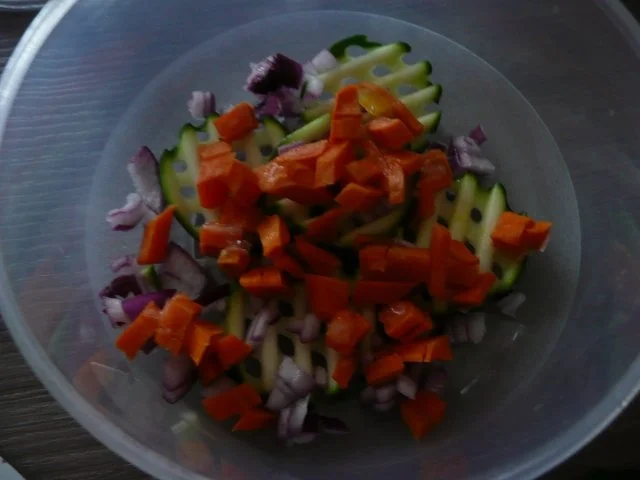 Rezept: Sülze oder Gemüse und Hähnchen in Aspik !! Bild Nr. 2 Sülze oder Gemüse und Hähnchen in Aspik !! - Rezept - Bild Nr. 2