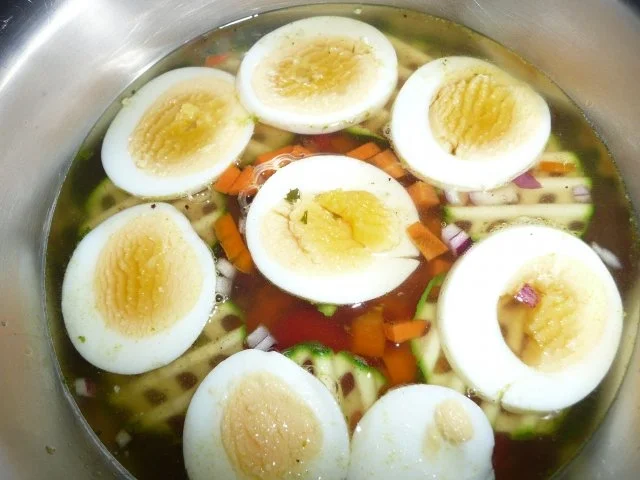 Rezept: Sülze oder Gemüse und Hähnchen in Aspik !! Bild Nr. 6 Sülze oder Gemüse und Hähnchen in Aspik !! - Rezept - Bild Nr. 6