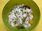 Tomaten-Gurken-Salat mit Creme fraiche - Rezept