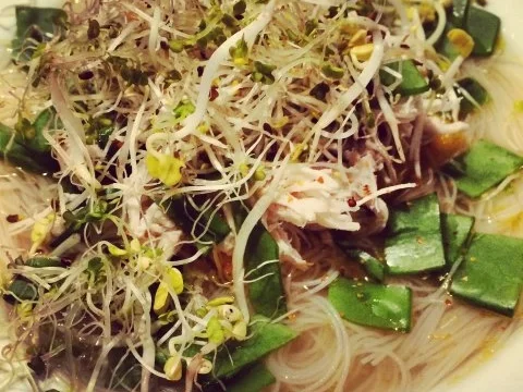 Rezept: Schnelle Hühnersuppe Asiastyle Schnelle Hühnersuppe Asiastyle - Rezept