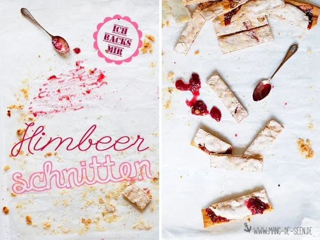 Himbeerschnitten vier Generationen, ein Rezept - Rezept