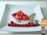 „Erdbeeren - Fisch - Brot“ - Rezept