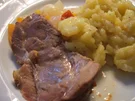 Rezept: Fleisch: Halsbraten aus dem Römertopf Fleisch: Halsbraten aus dem Römertopf - Rezept
