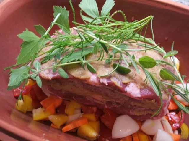 Fleisch: Halsbraten aus dem Römertopf - Rezept - Bild Nr. 6