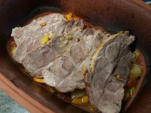 Fleisch: Halsbraten aus dem Römertopf - Rezept - Bild Nr. 9