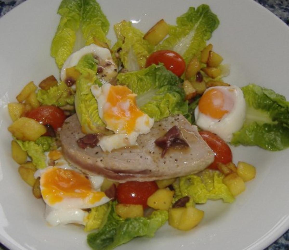 Salade Nicoise mit frischem Thunfischsteak - Rezept Durch golfvornholz