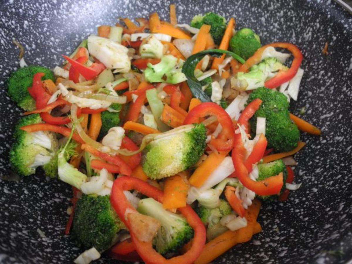 Vegan : Gemüse - Curry - Kokosmilch - Pfanne - Rezept - Bild Nr. 10