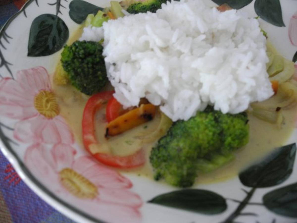 Vegan : Gemüse - Curry - Kokosmilch - Pfanne - Rezept - Bild Nr. 16