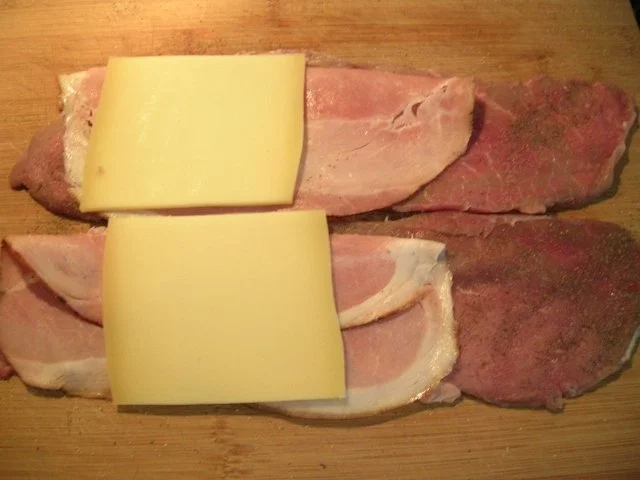 Rezept: Cordon bleu vom Kalb, Pfifferlinge,neue Kartöffelchen Bild Nr. 2 Cordon bleu vom Kalb, Pfifferlinge,neue Kartöffelchen - Rezept - Bild Nr. 2