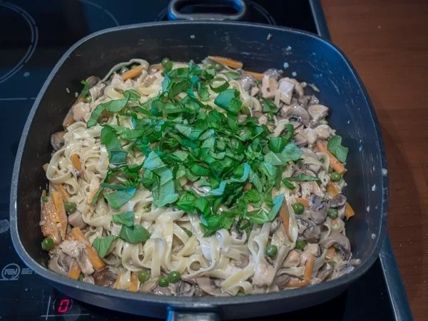 Nudelpfanne mit Hähnchen und Gemüse - Rezept - Bild Nr. 8